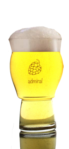 Four (4) Pack of Ultimate Pint Glasses - Printed & Etched in USA - 4 Individually Labeled with Unique Hops Beer Glass Gift Box Set