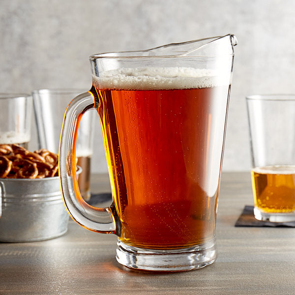 Solid Glass Draft Beer Pitcher