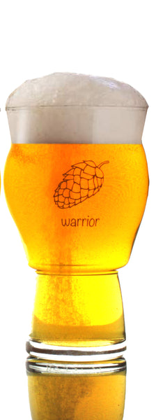Four (4) Pack of Ultimate Pint Glasses - Printed & Etched in USA - 4 Individually Labeled with Unique Hops Beer Glass Gift Box Set