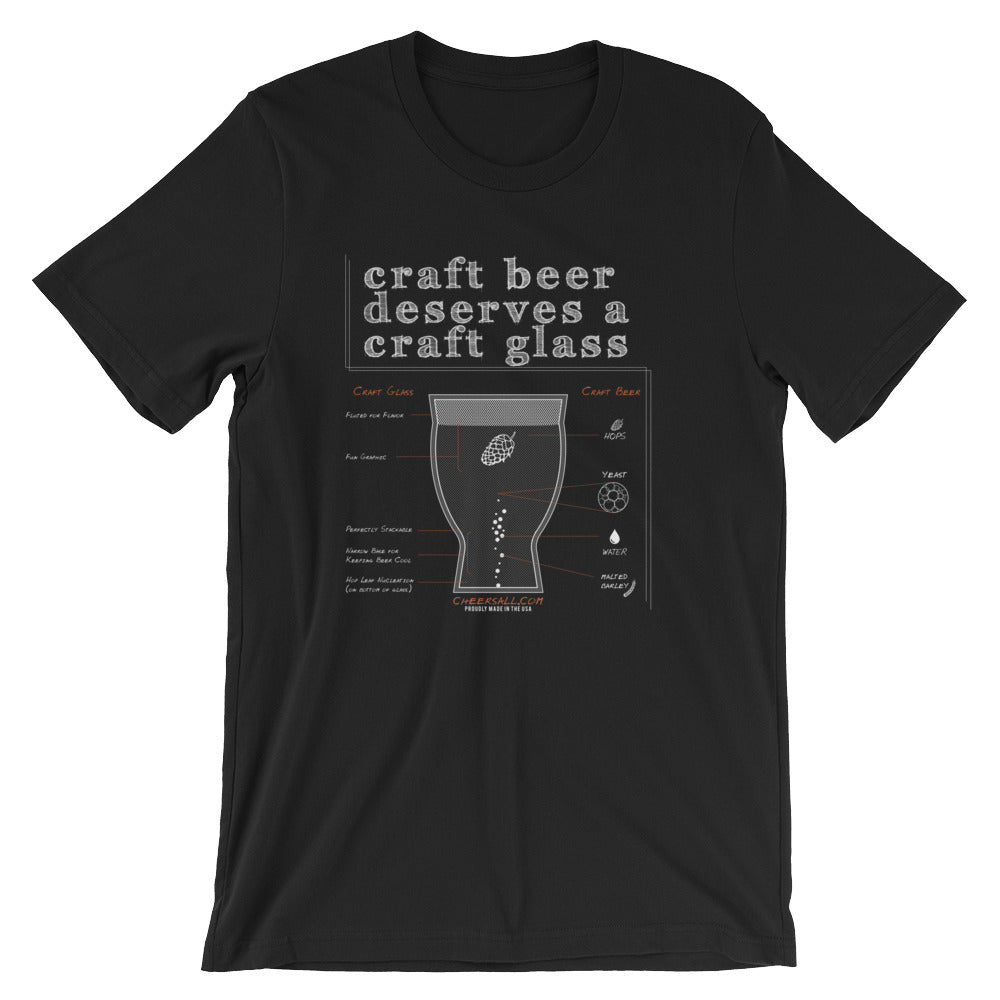 Craft Beer Deserves a Craft Glass T-Shirt